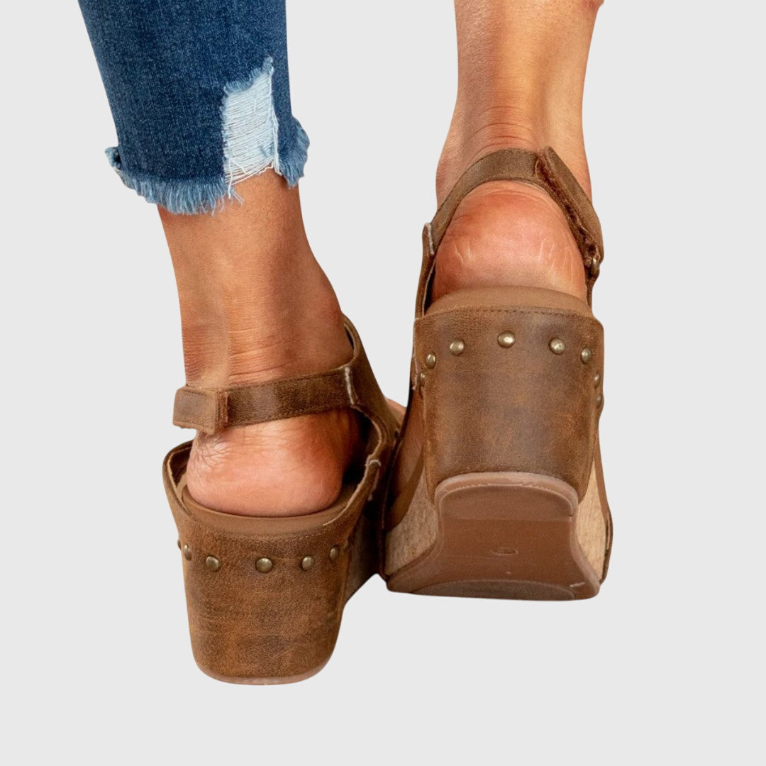 Sandalias Santorini Con Plataforma