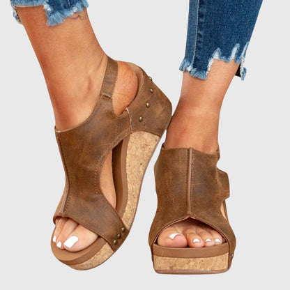 Sandalias Santorini Con Plataforma