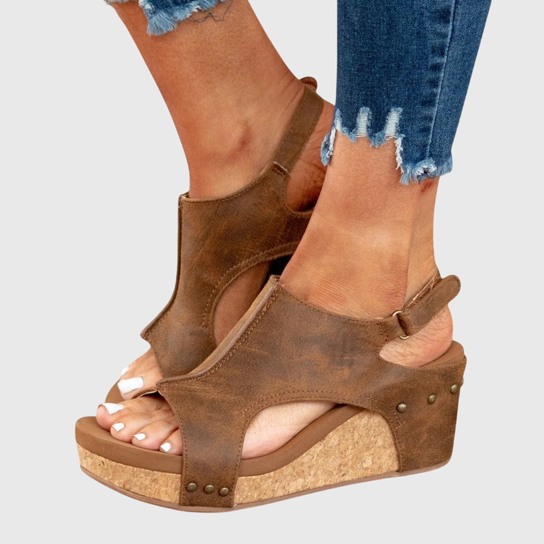 Sandalias Santorini Con Plataforma