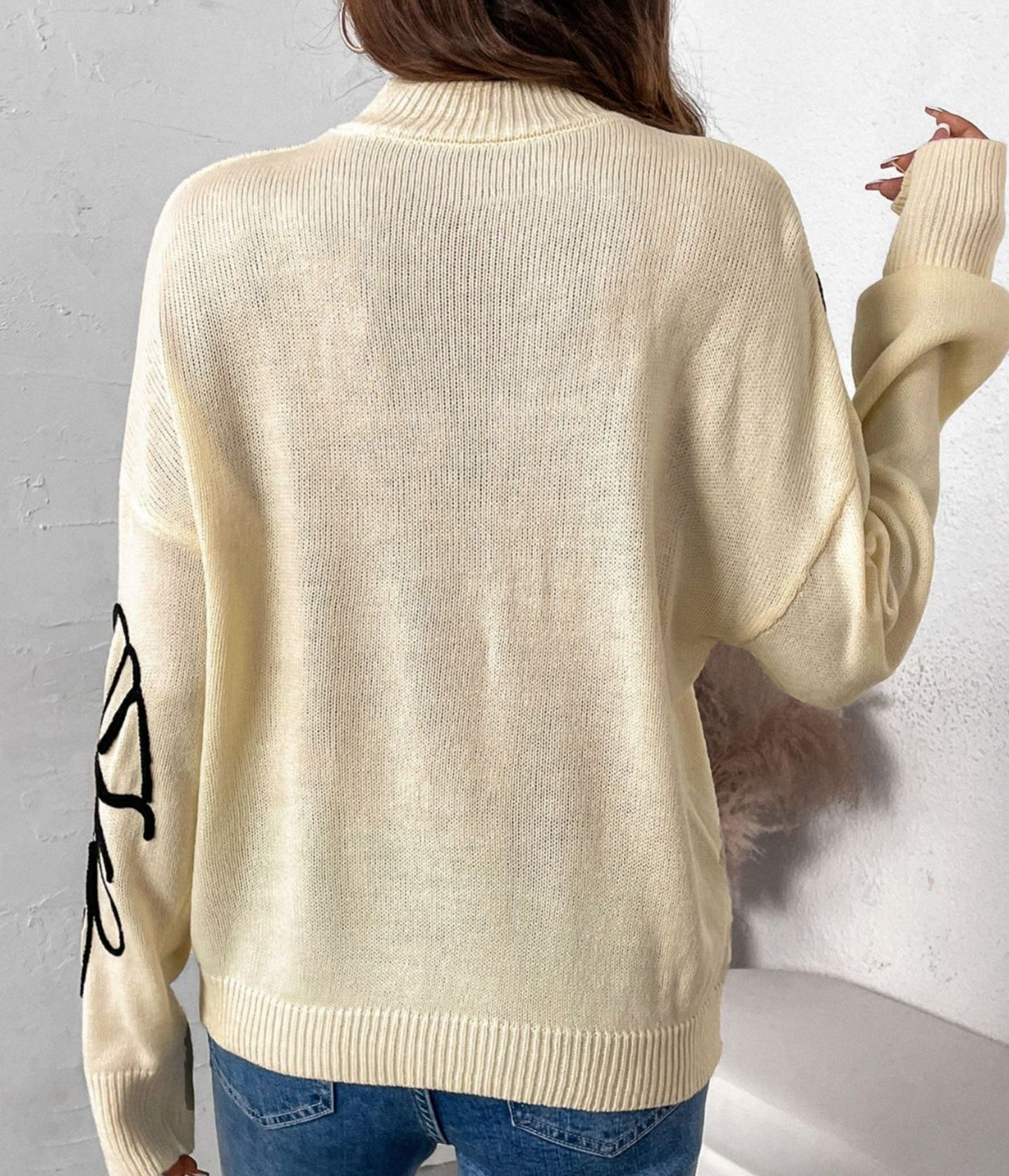Lenine | Buso vintage con estampado y cuello alto