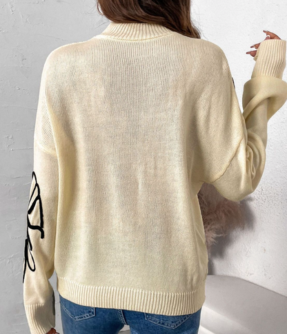 Lenine | Buso vintage con estampado y cuello alto
