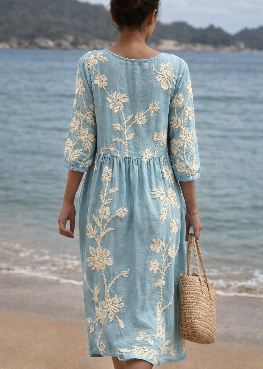 Doncel | Hermoso Vestido Con Tejido Floreado