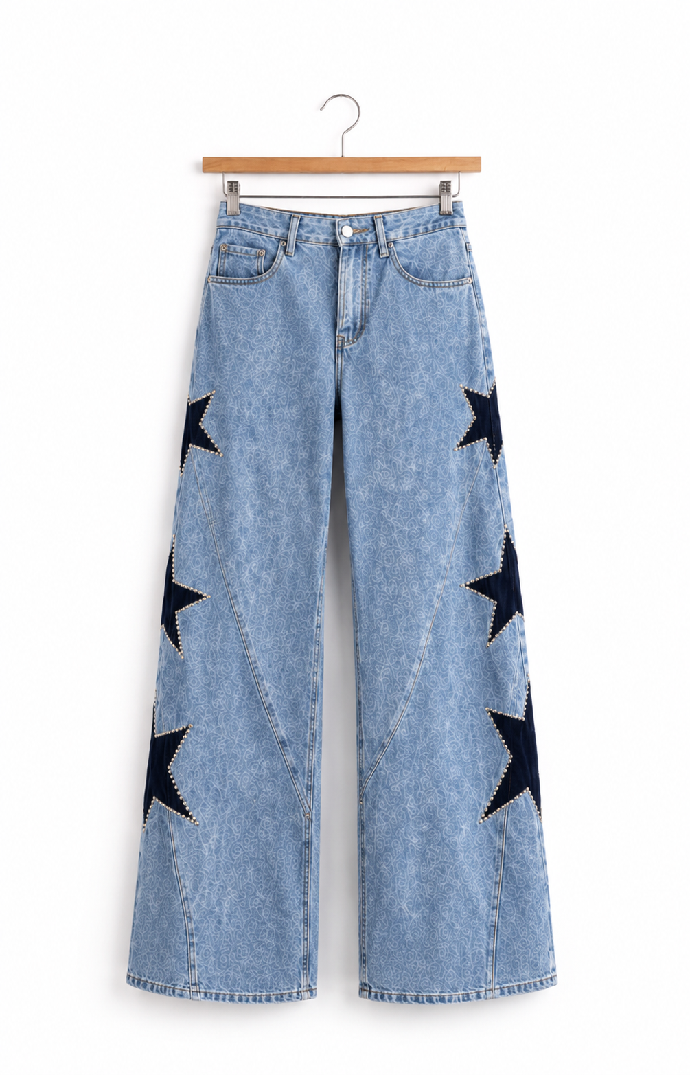 Eclip| Hermoso jean con estrellas estilo urbano