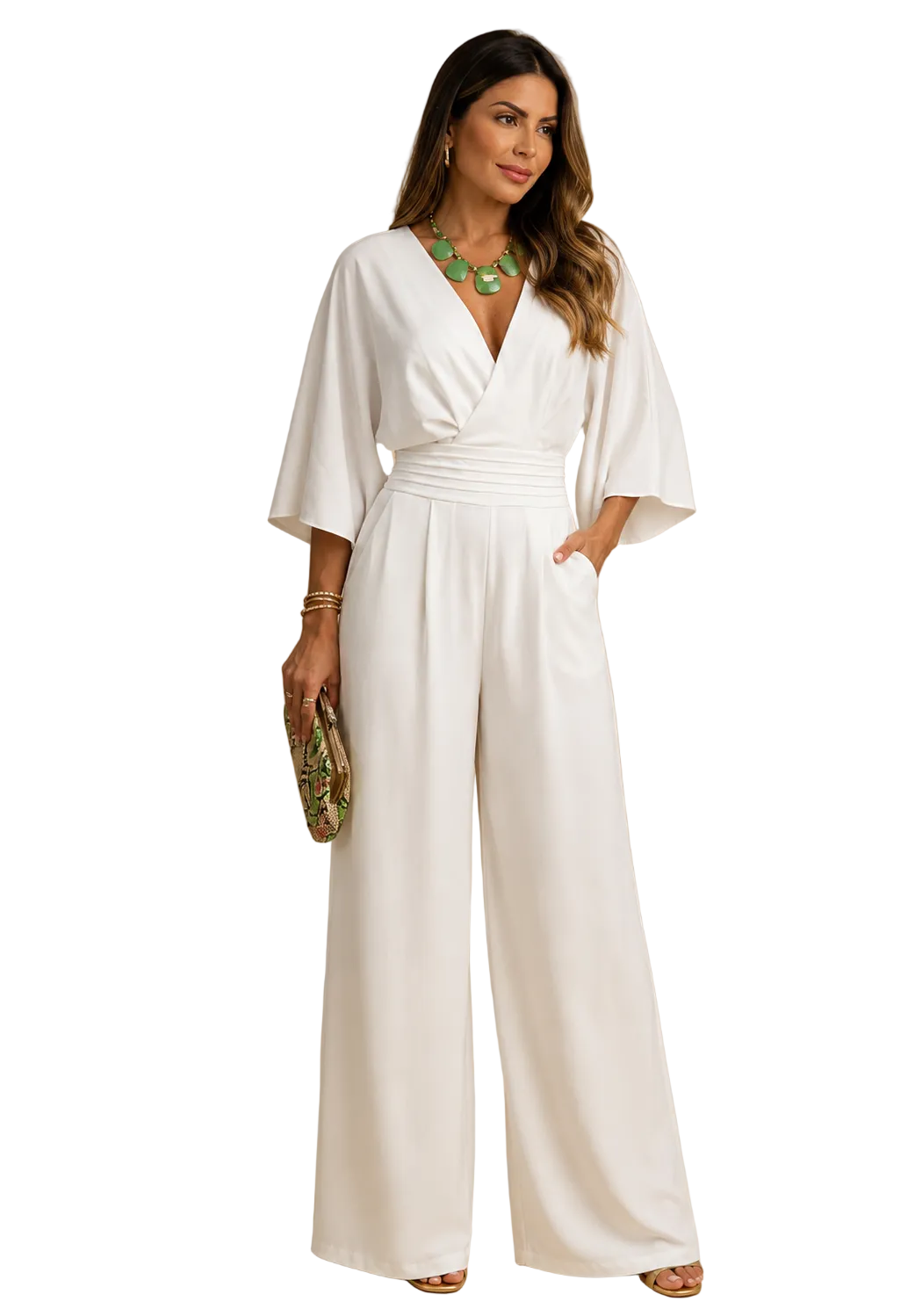 Vittoria | Conjunto completo elegante con cuello en  V