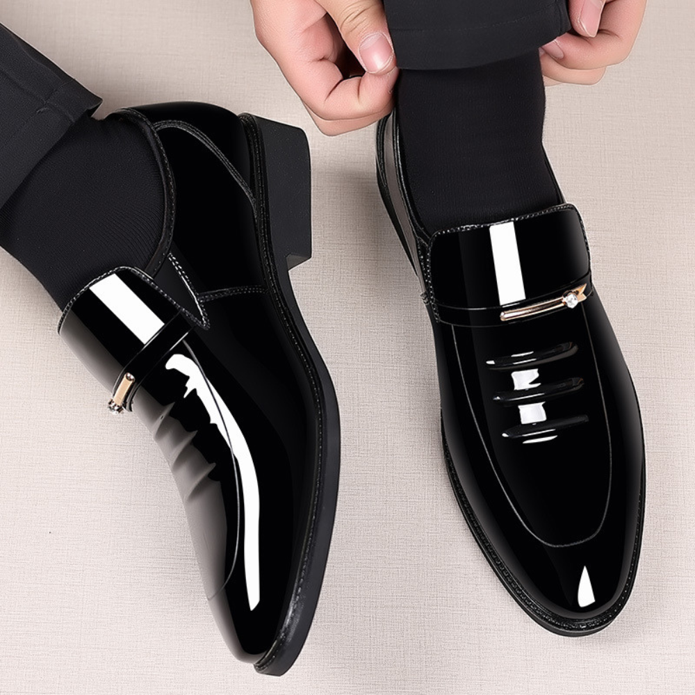 Mocasines | Calzado Elegante Sin Cordones con Hebilla Delantera