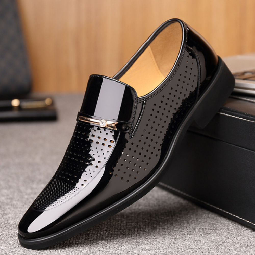 Mocasines | Calzado Elegante Sin Cordones con Hebilla Delantera