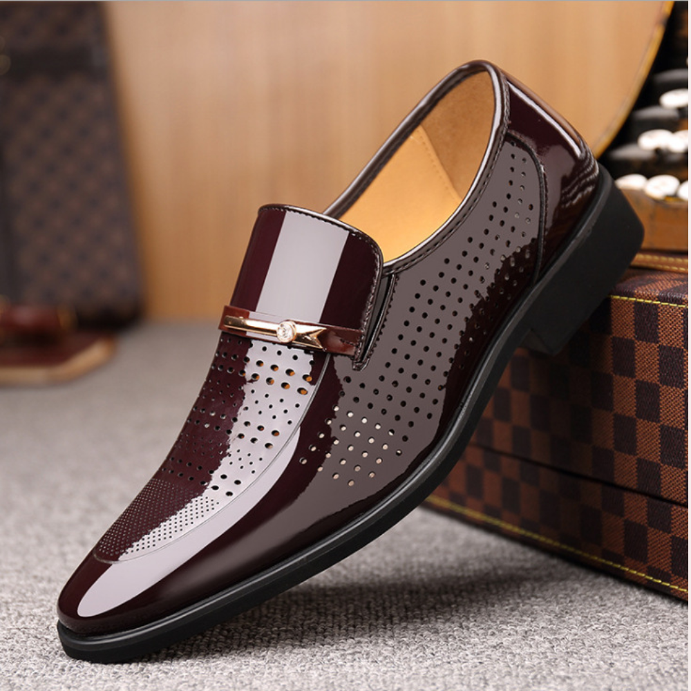 Mocasines | Calzado Elegante Sin Cordones con Hebilla Delantera