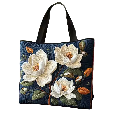 Bolso Flor Blanca Artistico