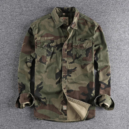 Adrie | Camisa de camuflaje – Estilo informal con botones