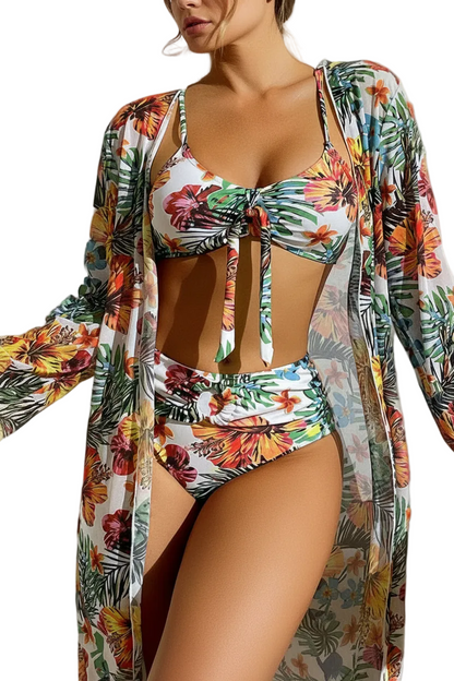 Kim | Bikini Floreado Con Manta