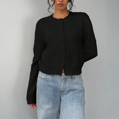 Elina | Saco corto con botones de cuello redondo