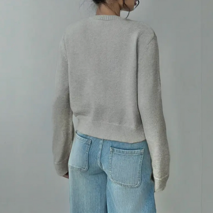 Elina | Saco corto con botones de cuello redondo