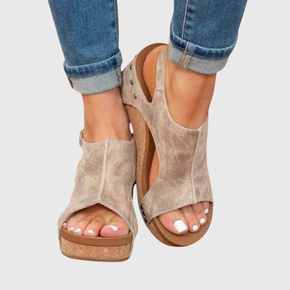 Sandalias Santorini Con Plataforma