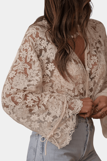 Antonella | Blusa Transparente Romantica