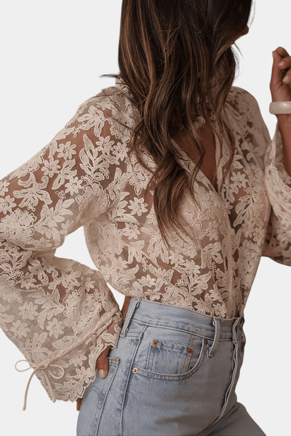 Antonella | Blusa Transparente Romantica