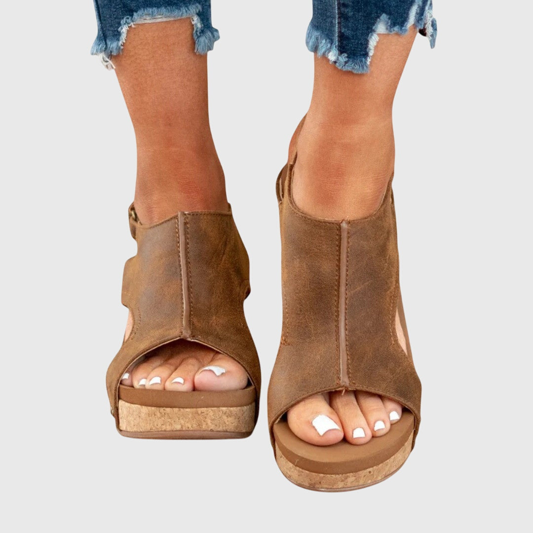 Sandalias Santorini Con Plataforma