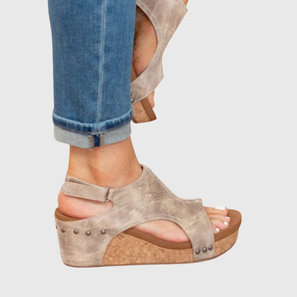 Sandalias Santorini Con Plataforma