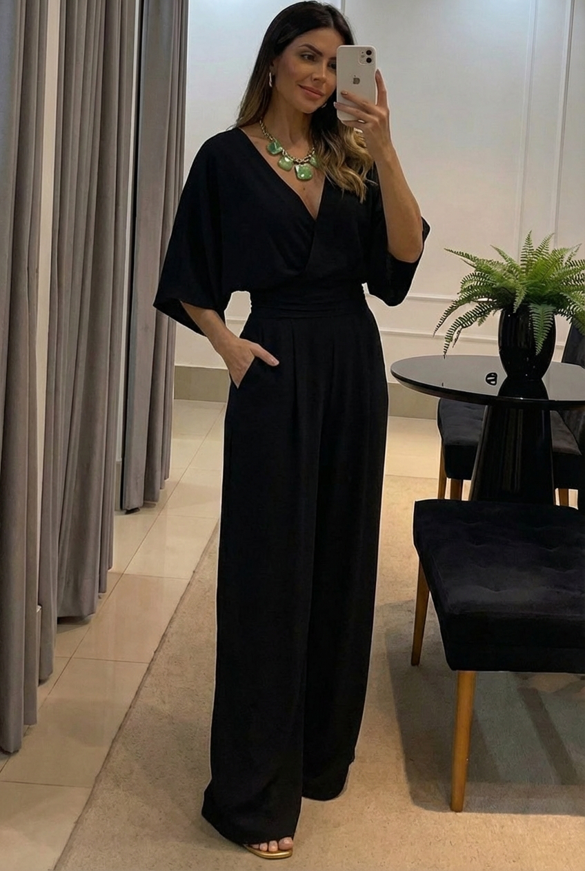 Vittoria | Conjunto completo elegante con cuello en  V