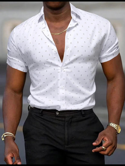 Camisa formal con botones para hombre